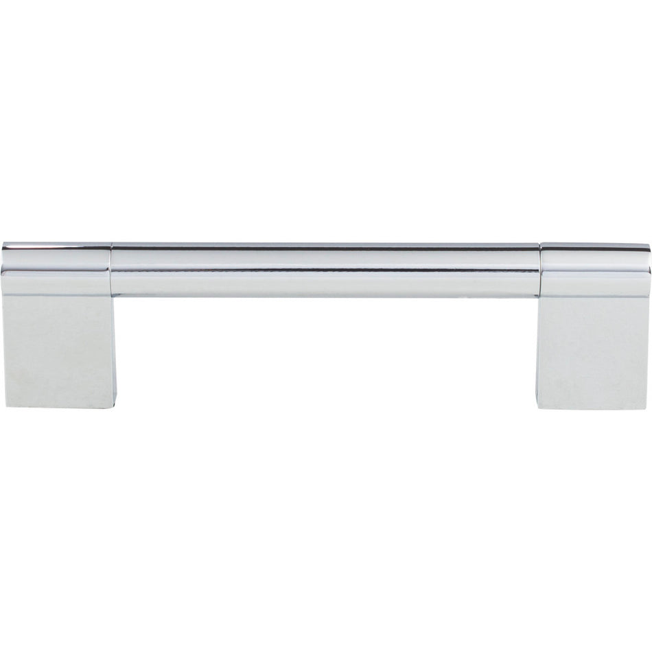 Elements 645-128PC: 128 mm cc Knox Round Bar Cabinet Pull - Polished Chrome