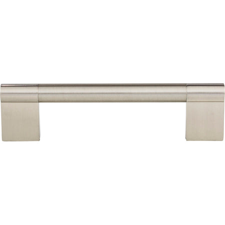 Elements 645-128SN: 128 mm cc Knox Round Bar Cabinet Pull - Satin Nickel