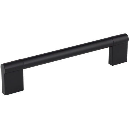 Elements 645-160MB: 160 mm cc Knox Round Bar Cabinet Pull - Matte Black