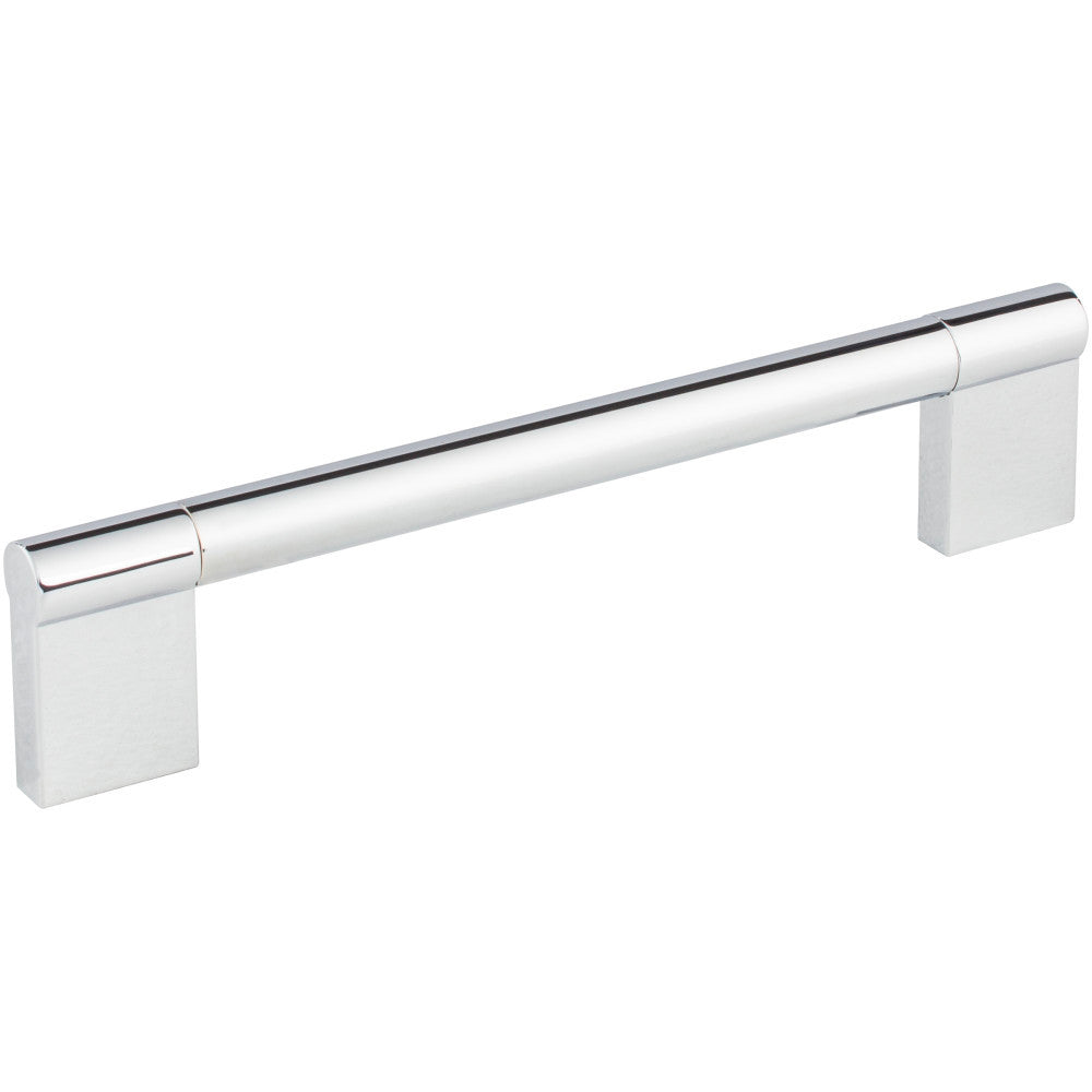 Elements 645-160PC: 160 mm cc Knox Round Bar Cabinet Pull - Polished Chrome