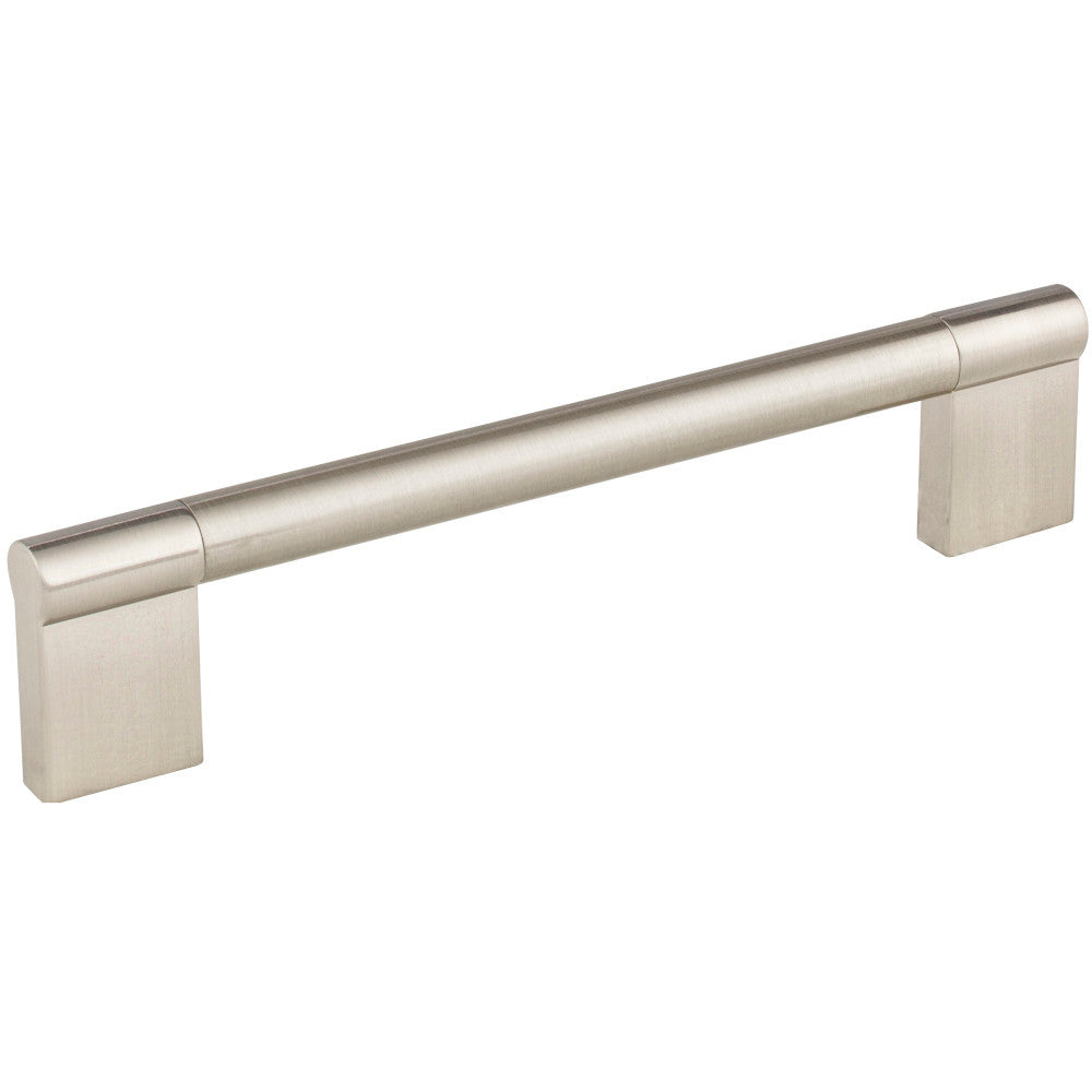 Elements 645-160SN: 160 mm cc Knox Round Bar Cabinet Pull - Satin Nickel