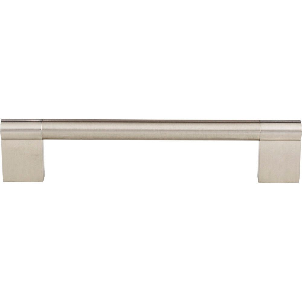 Elements 645-160SN: 160 mm cc Knox Round Bar Cabinet Pull - Satin Nickel