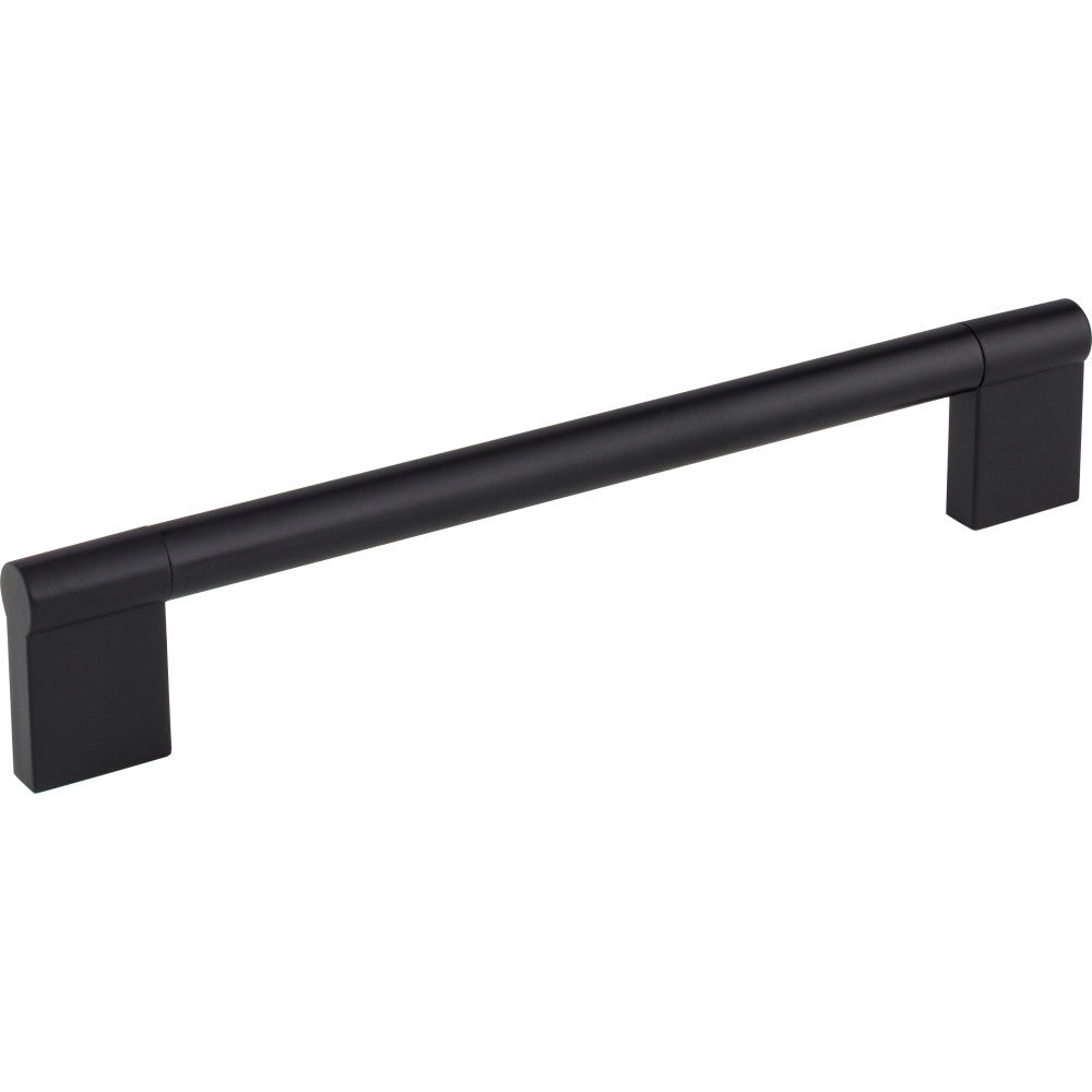 Elements 645-192MB: 192 mm cc Knox Round Bar Cabinet Pull - Matte Black