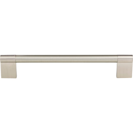 Elements 645-192SN: 192 mm cc Knox Round Bar Cabinet Pull - Satin Nickel