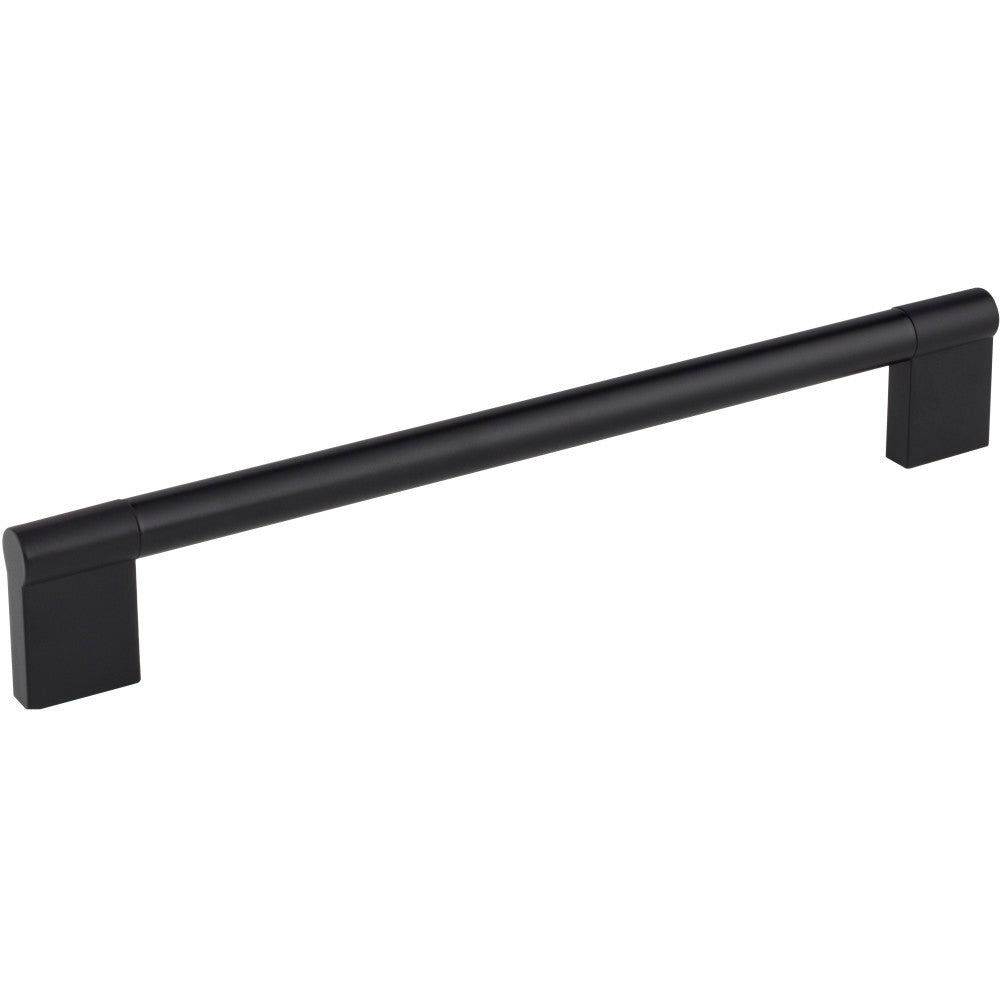 Elements 645-224MB: 224 mm cc Knox Round Bar Cabinet Pull - Matte Black