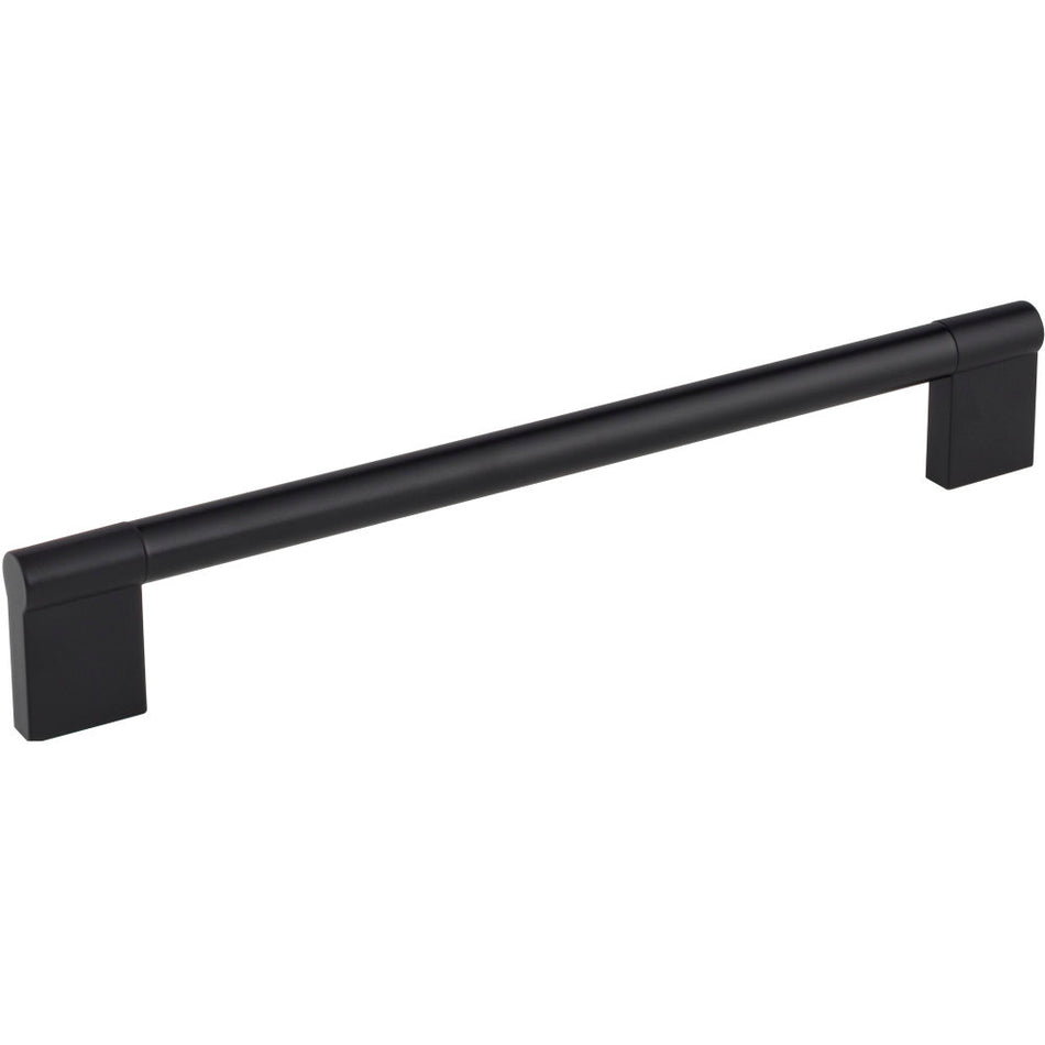 Elements 645-224MB: 224 mm cc Knox Round Bar Cabinet Pull - Matte Black