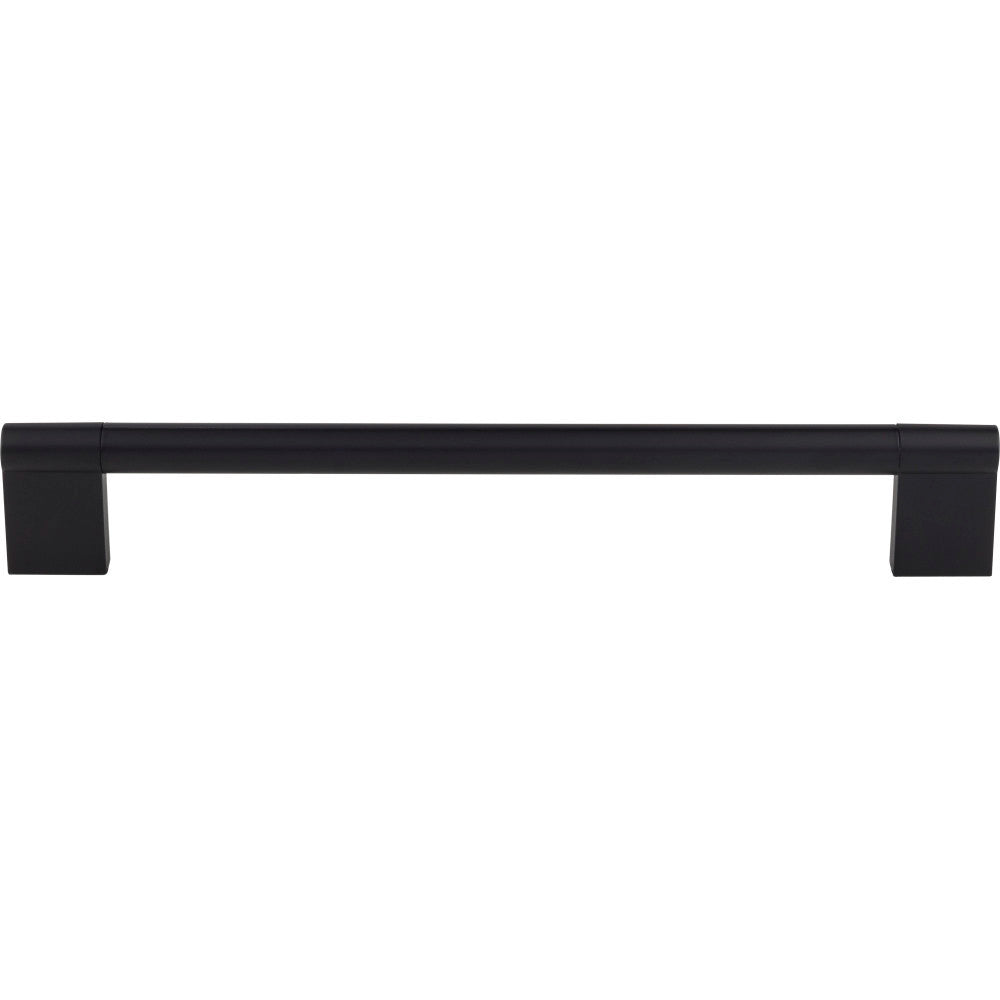 Elements 645-224MB: 224 mm cc Knox Round Bar Cabinet Pull - Matte Black