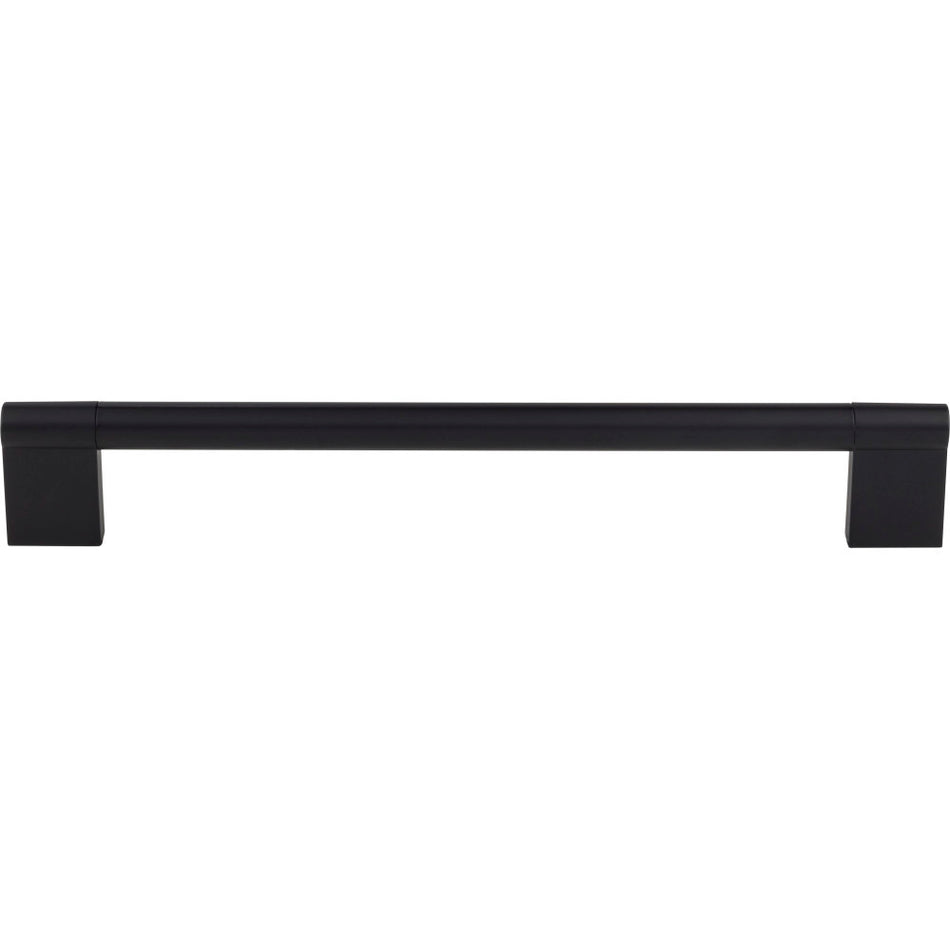 Elements 645-224MB: 224 mm cc Knox Round Bar Cabinet Pull - Matte Black
