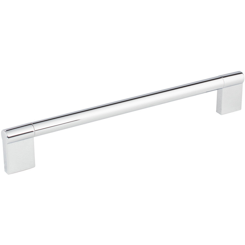 Elements 645-224PC: 224 mm cc Knox Round Bar Cabinet Pull - Polished Chrome