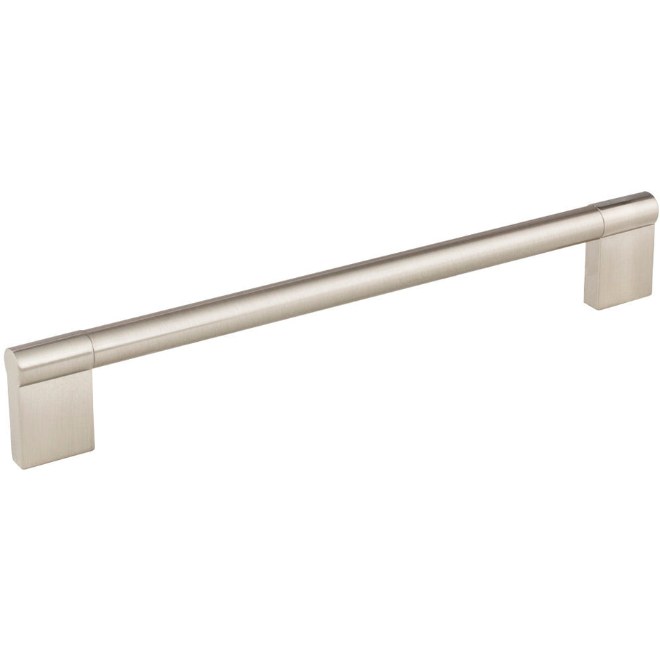 Elements 645-224SN: 224 mm cc Knox Round Bar Cabinet Pull - Satin Nickel