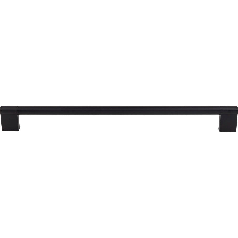 Elements 645-320MB: 320 mm cc Knox Round Bar Cabinet Pull - Matte Black