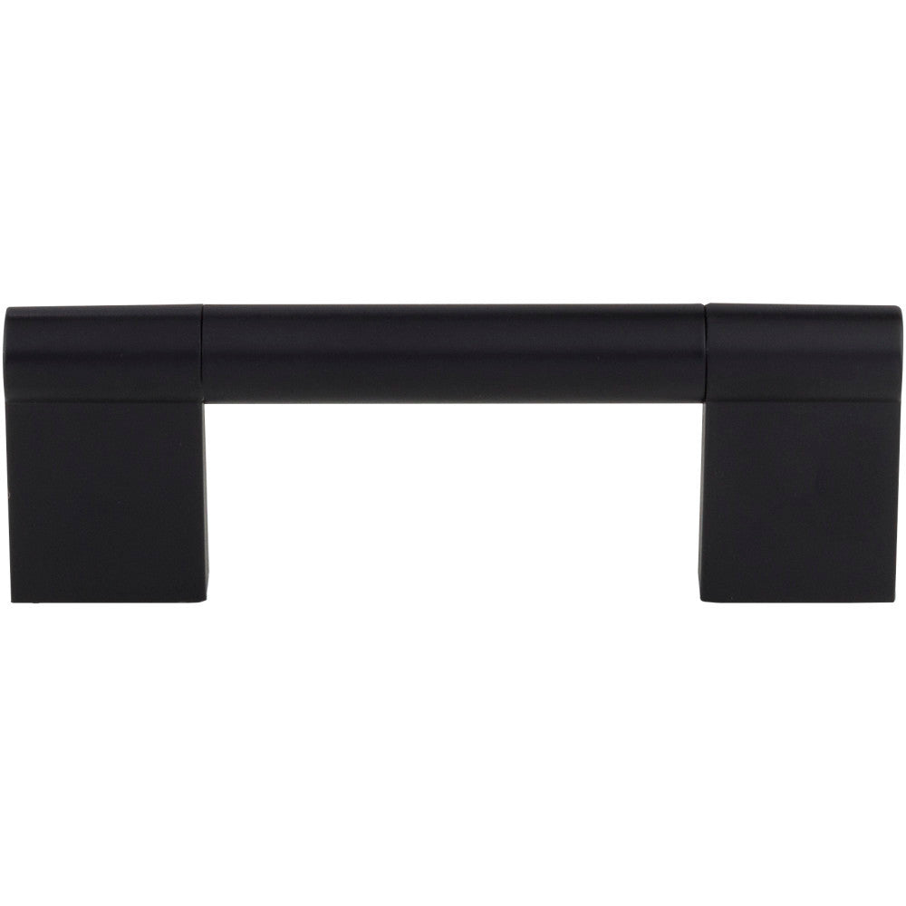 Elements 645-96MB: 96 mm cc Knox Round Bar Cabinet Pull - Matte Black