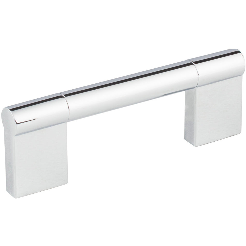 Elements 645-96PC: 96 mm cc Knox Round Bar Cabinet Pull - Polished Chrome