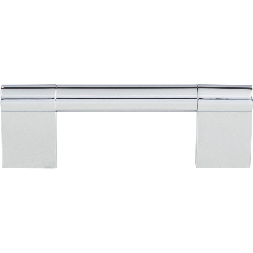 Elements 645-96PC: 96 mm cc Knox Round Bar Cabinet Pull - Polished Chrome