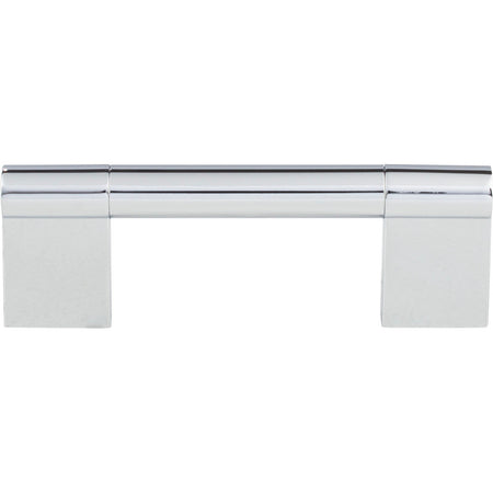 Elements 645-96PC: 96 mm cc Knox Round Bar Cabinet Pull - Polished Chrome