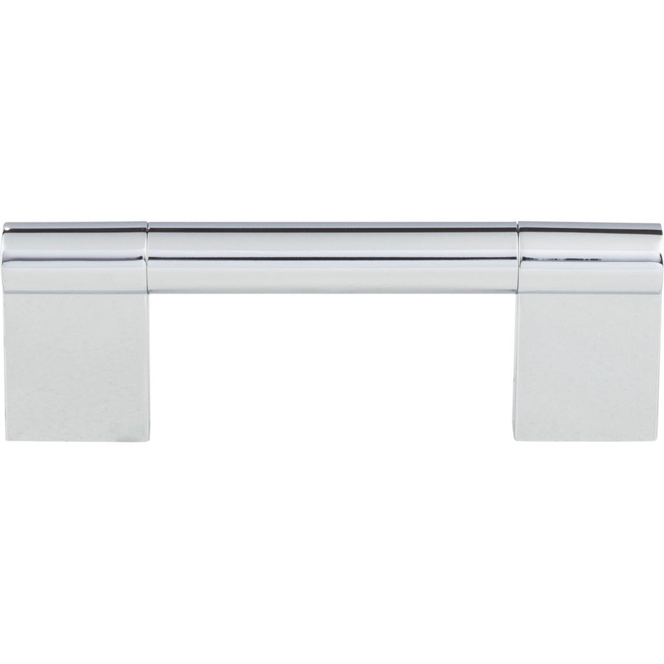 Elements 645-96PC: 96 mm cc Knox Round Bar Cabinet Pull - Polished Chrome