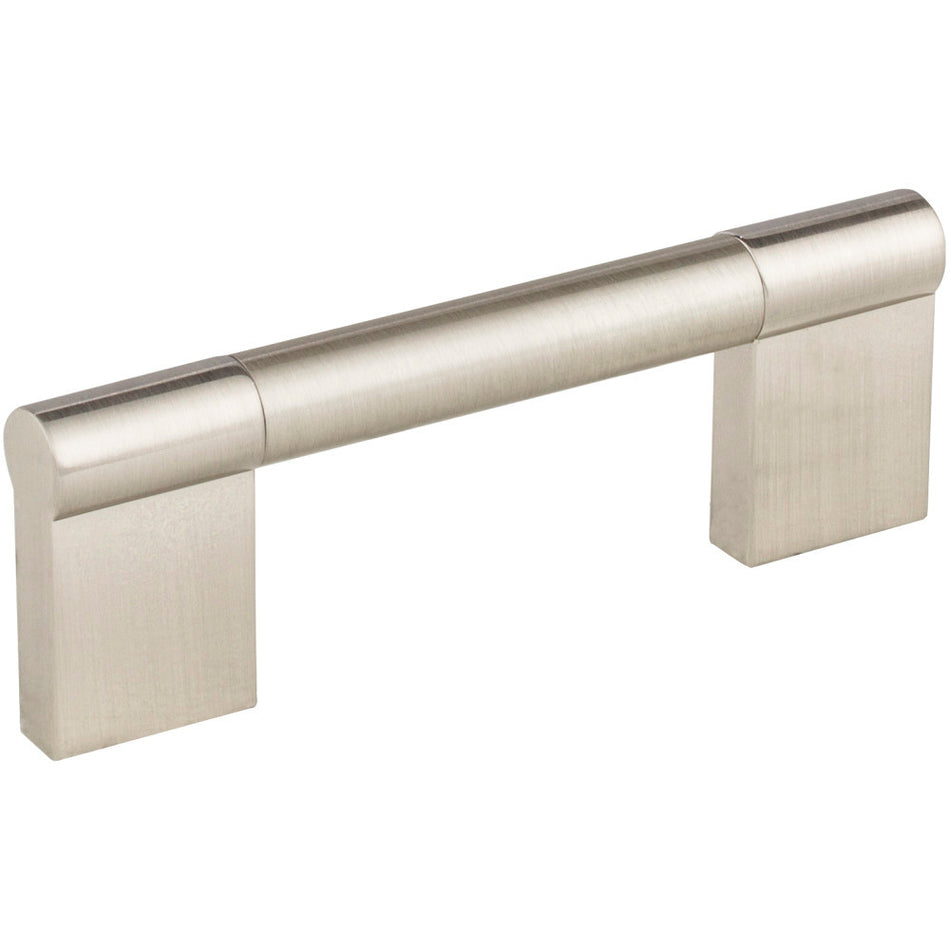 Elements 645-96SN: 96 mm cc Knox Round Bar Cabinet Pull - Satin Nickel