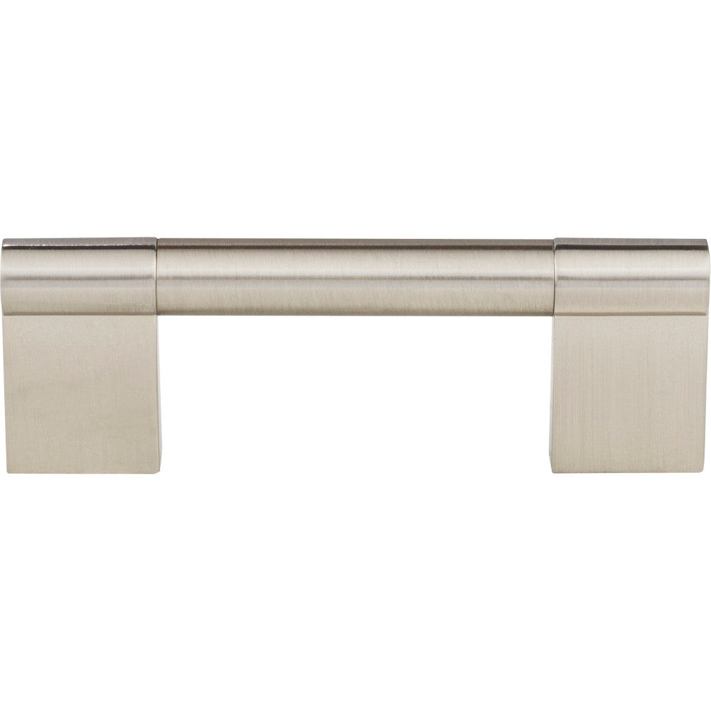 Elements 645-96SN: 96 mm cc Knox Round Bar Cabinet Pull - Satin Nickel