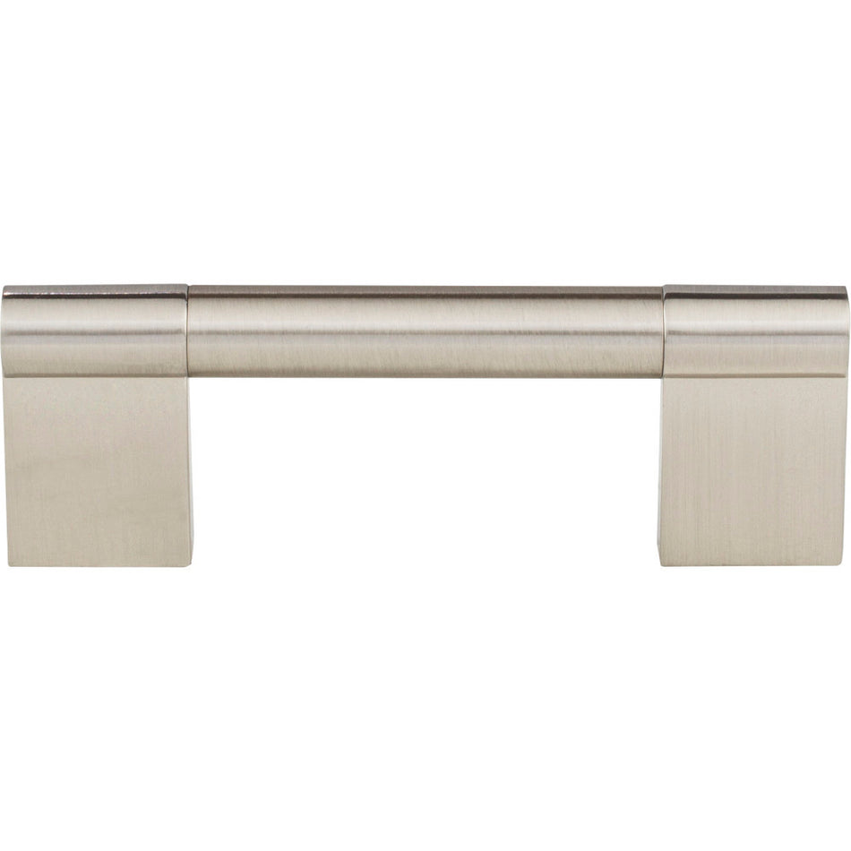 Elements 645-96SN: 96 mm cc Knox Round Bar Cabinet Pull - Satin Nickel