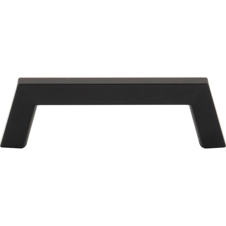 Jeffrey Alexander 566-96MB: 96mm cc Ivan Bar Cabinet Pull - Matte Black