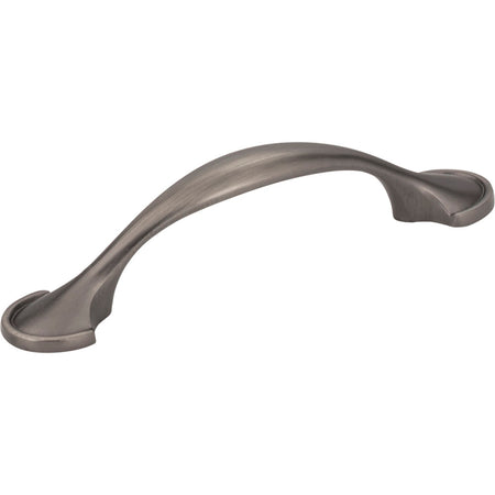 Elements 647-3BNBDL: 3" cc Watervale D-Handle Cabinet Pull - Brushed Pewter