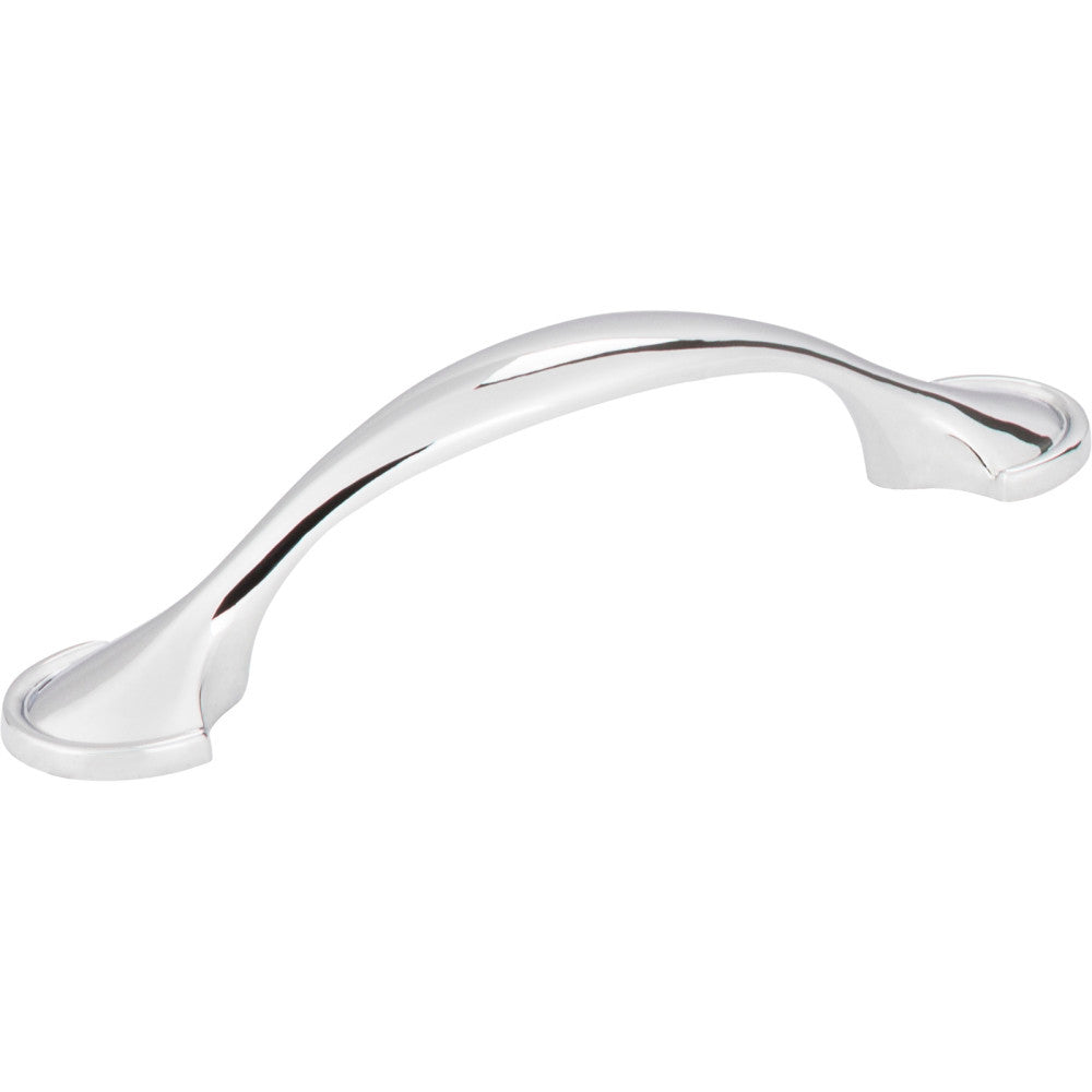 Elements 647-3PC: 3" cc Watervale D-Handle Cabinet Pull - Polished Chrome