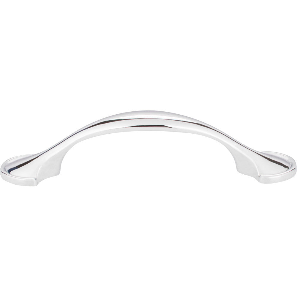 Elements 647-3PC: 3" cc Watervale D-Handle Cabinet Pull - Polished Chrome