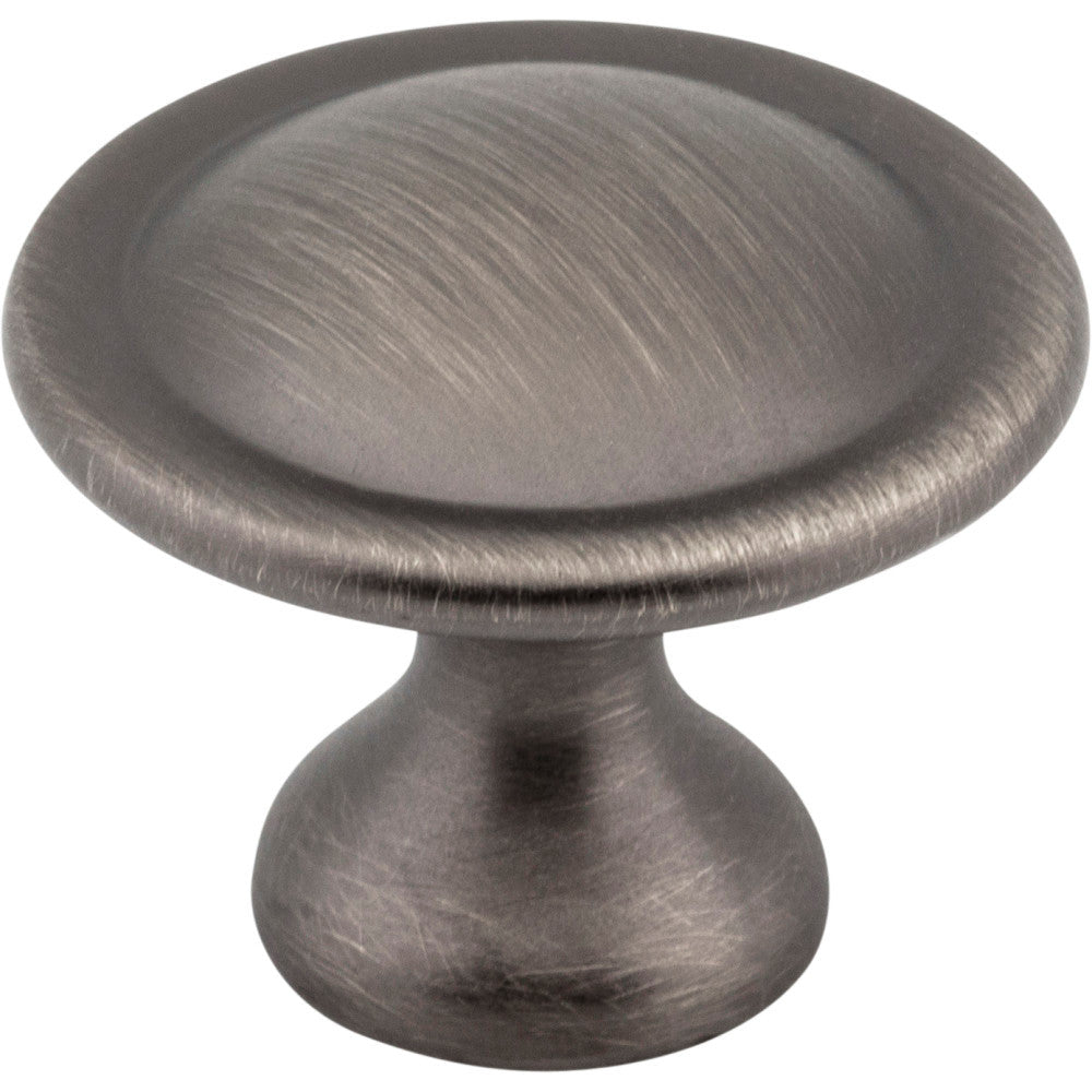 Elements 647BNBDL: 1-1/8" Watervale Round Cabinet Knob - Brushed Pewter
