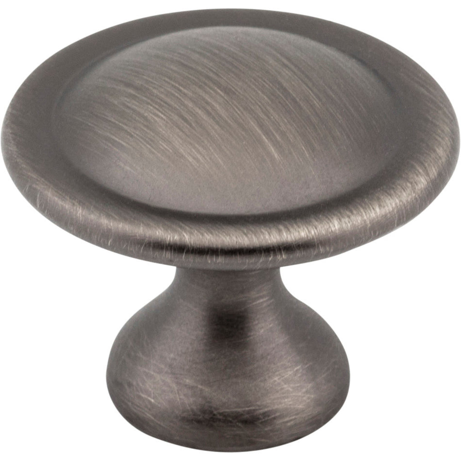Elements 647BNBDL: 1-1/8" Watervale Round Cabinet Knob - Brushed Pewter
