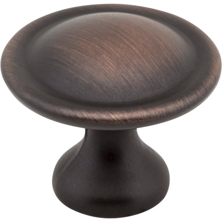 Elements 647DBAC: 1-1/8" Watervale Round Cabinet Knob - Brushed Oil Rubbed Bronze