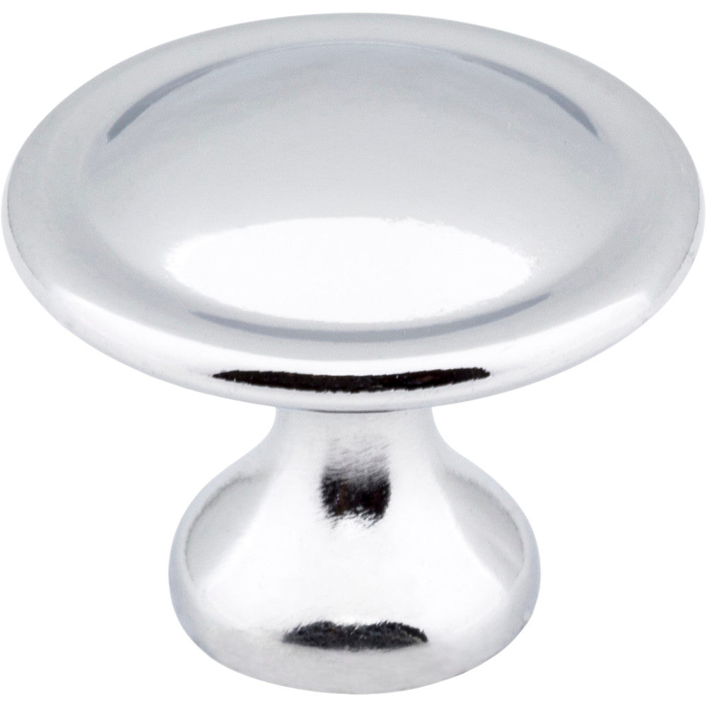 Elements 647PC: 1-1/8" Watervale Round Cabinet Knob - Polished Chrome