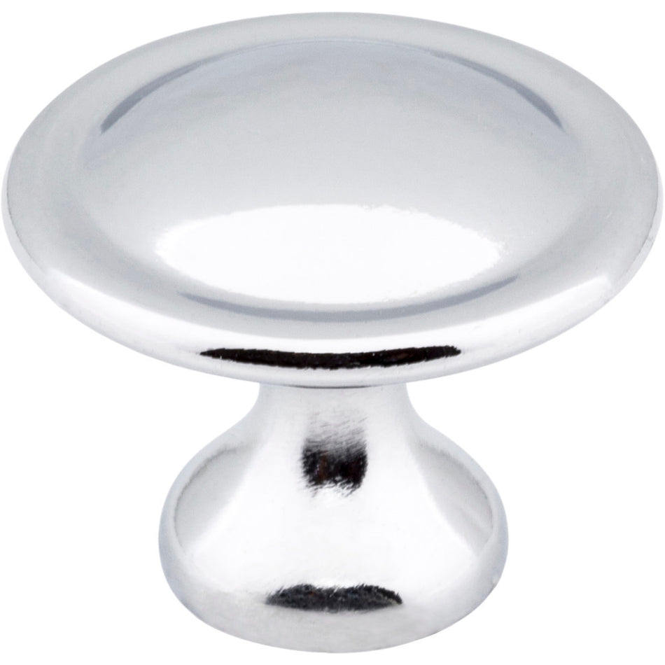 Elements 647PC: 1-1/8" Watervale Round Cabinet Knob - Polished Chrome