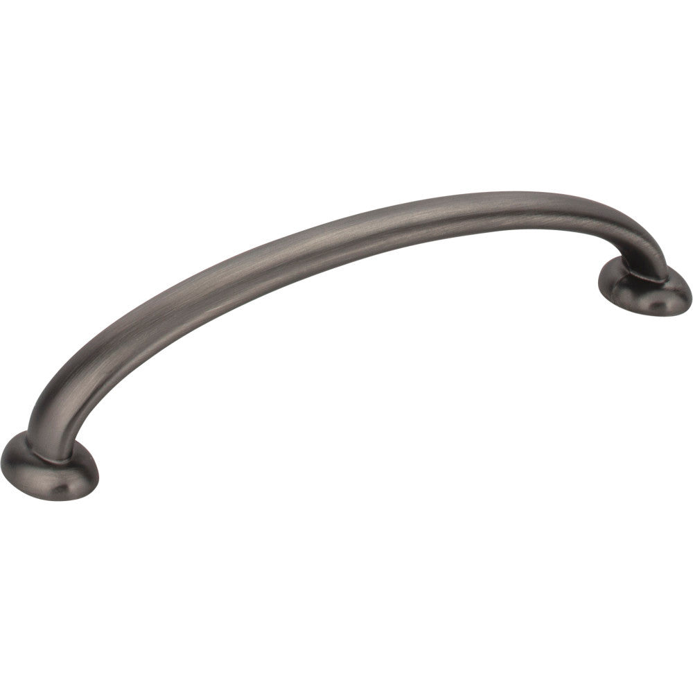 Jeffrey Alexander 650-128BNBDL: 128mm cc Hudson D-Handle Cabinet Pull - Brushed Pewter