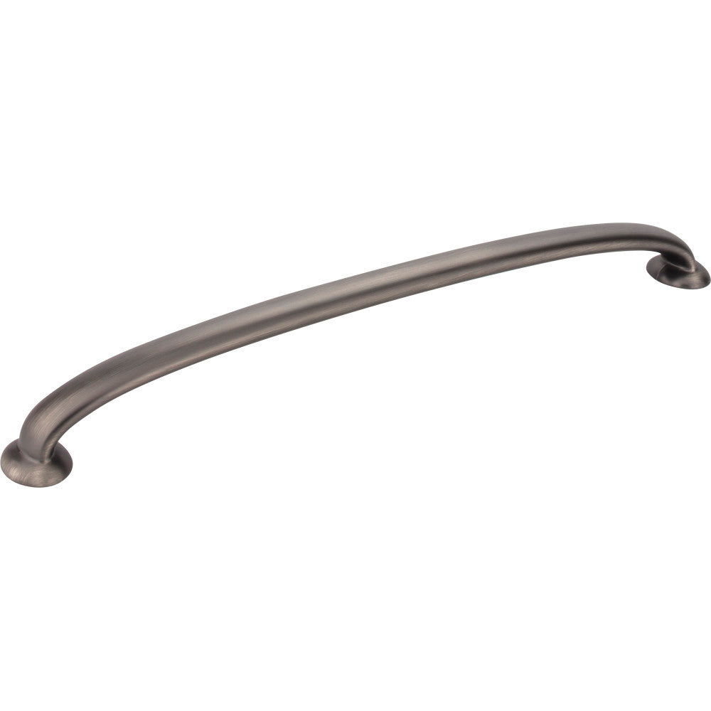 Jeffrey Alexander 650-12BNBDL: 12" cc Hudson D-Handle Appliance Pull - Brushed Pewter