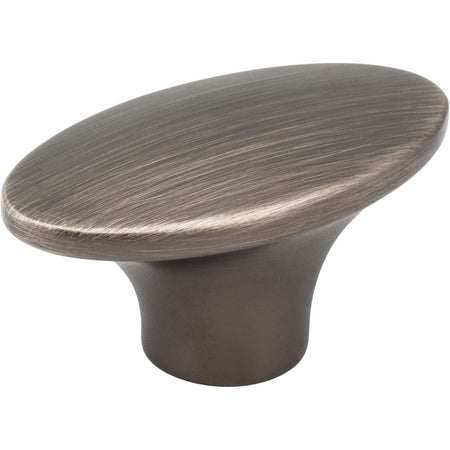 Jeffrey Alexander 650-BNBDL: 1-7/8" Hudson Oval Cabinet Knob - Brushed Pewter