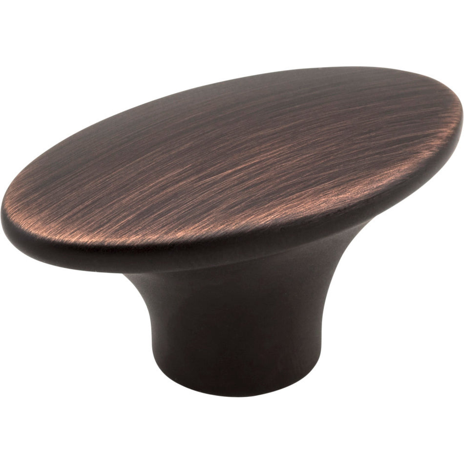 Jeffrey Alexander 650-DBAC: 1-7/8" Hudson Oval Cabinet Knob - Brushed Oil Rubbed Bronze