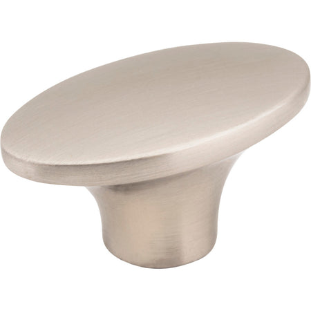 Jeffrey Alexander 650-SN: 1-7/8" Hudson Oval Cabinet Knob - Satin Nickel