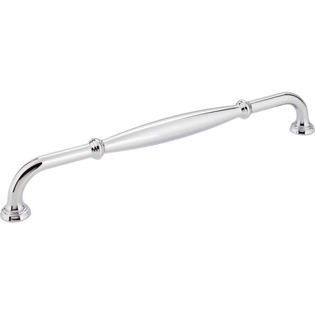 Jeffrey Alexander 658-12PC: 12" cc Tiffany D-Handle Appliance Pull - Polished Chrome