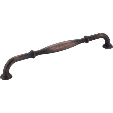 Jeffrey Alexander 658-224DBAC: 224mm cc Tiffany D-Handle Cabinet Pull - Brushed Oil Rubbed Bronze