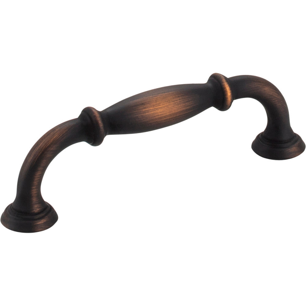 Jeffrey Alexander 658-96DBAC: 96mm cc Tiffany D-Handle Cabinet Pull - Brushed Oil Rubbed Bronze