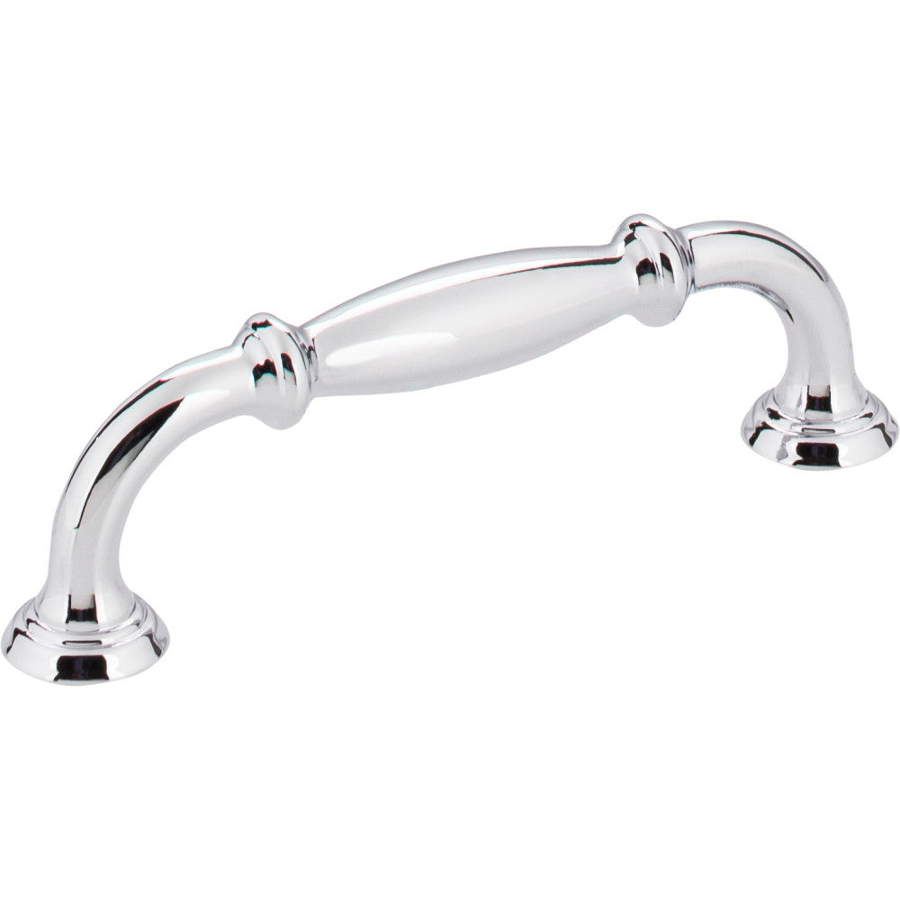 Jeffrey Alexander 658-96PC: 96mm cc Tiffany D-Handle Cabinet Pull - Polished Chrome