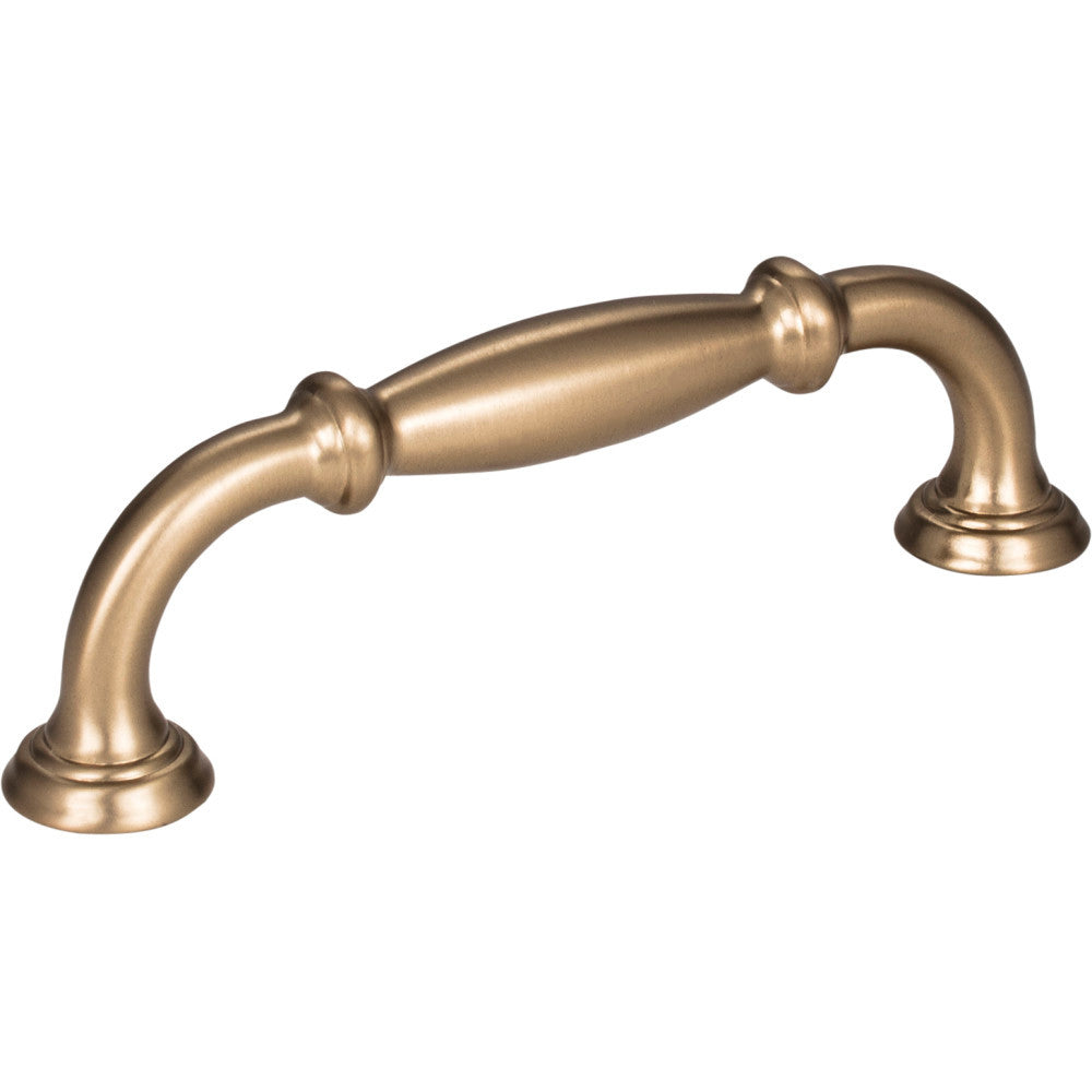 Jeffrey Alexander 658-96SBZ: 96mm cc Tiffany D-Handle Cabinet Pull - Satin Bronze