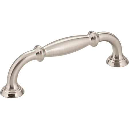 Jeffrey Alexander 658-96SN: 96mm cc Tiffany D-Handle Cabinet Pull - Satin Nickel