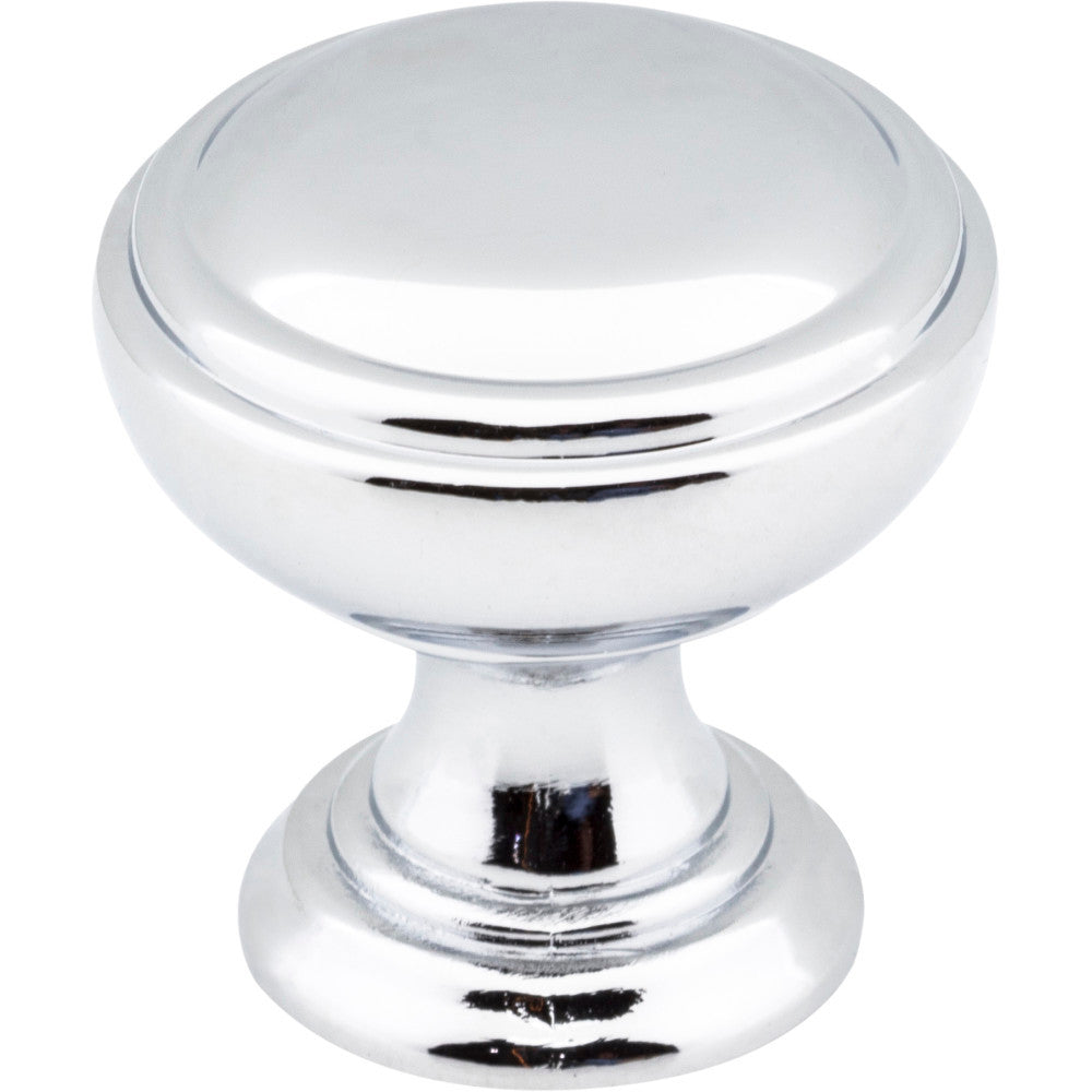 Jeffrey Alexander 658PC: 1-1/4" Tiffany Round Cabinet Knob - Polished Chrome