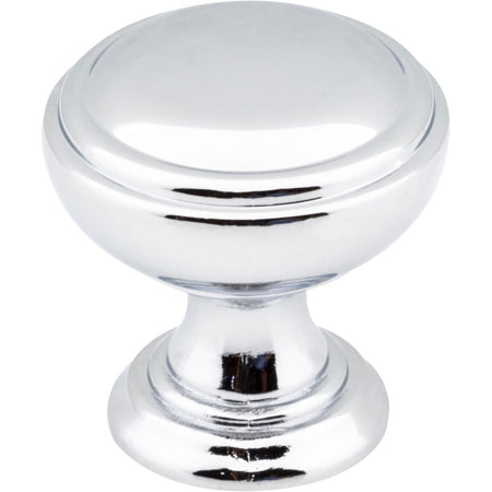 Jeffrey Alexander 658PC: 1-1/4" Tiffany Round Cabinet Knob - Polished Chrome