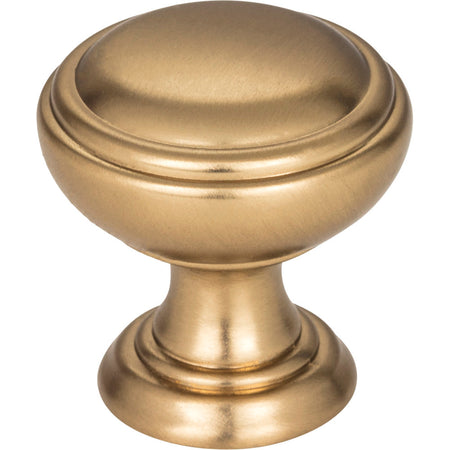 Jeffrey Alexander 658SBZ: 1-1/4" Tiffany Round Cabinet Knob - Satin Bronze