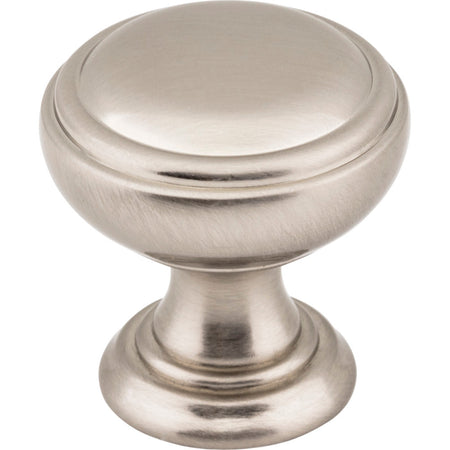 Jeffrey Alexander 658SN: 1-1/4" Tiffany Round Cabinet Knob - Satin Nickel