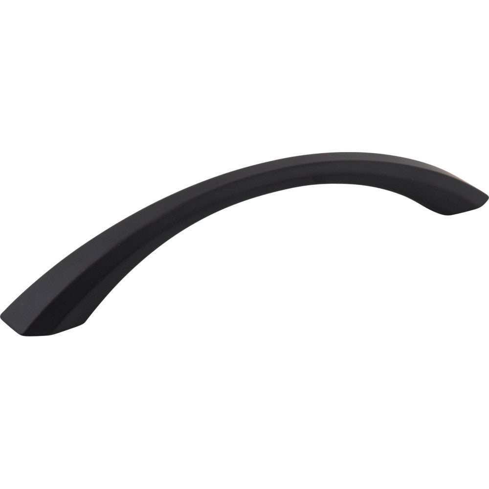 Jeffrey Alexander 678-128MB: 128mm cc Wheeler Bow Cabinet Pull - Matte Black