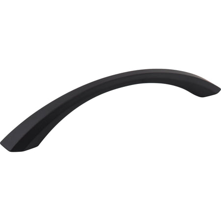 Jeffrey Alexander 678-128MB: 128mm cc Wheeler Bow Cabinet Pull - Matte Black