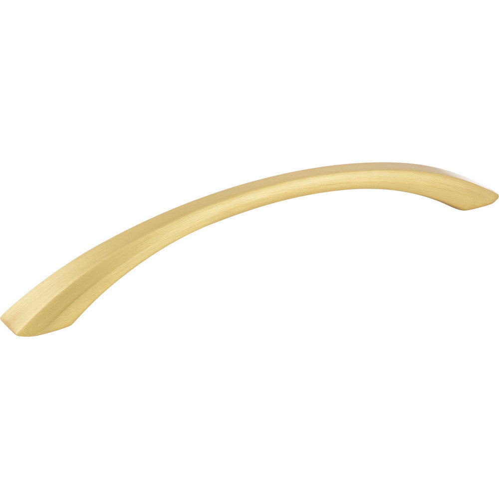 Jeffrey Alexander 678-160BG: 160mm cc Wheeler Bow Cabinet Pull - Brushed Gold